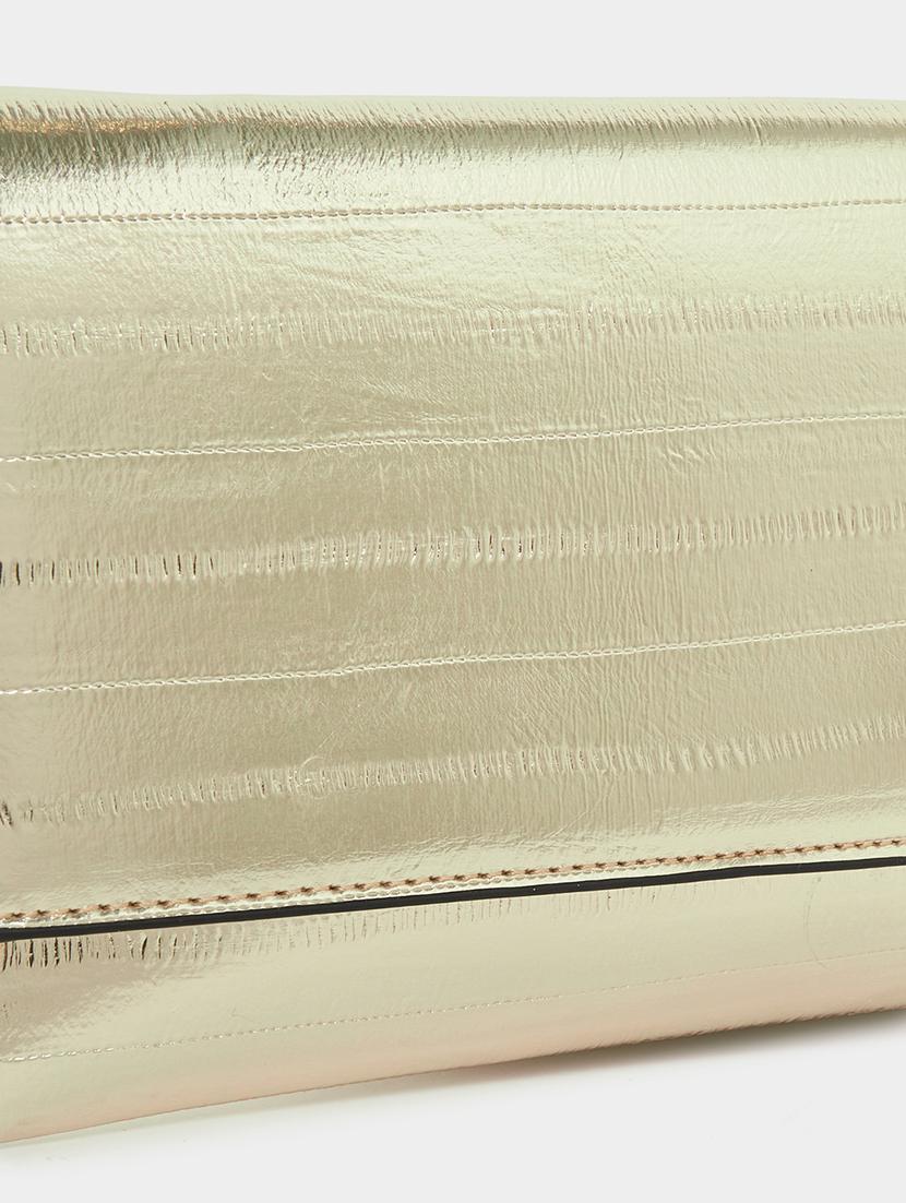 women gold pu sling bag - 21503959 - Standard Image - 3