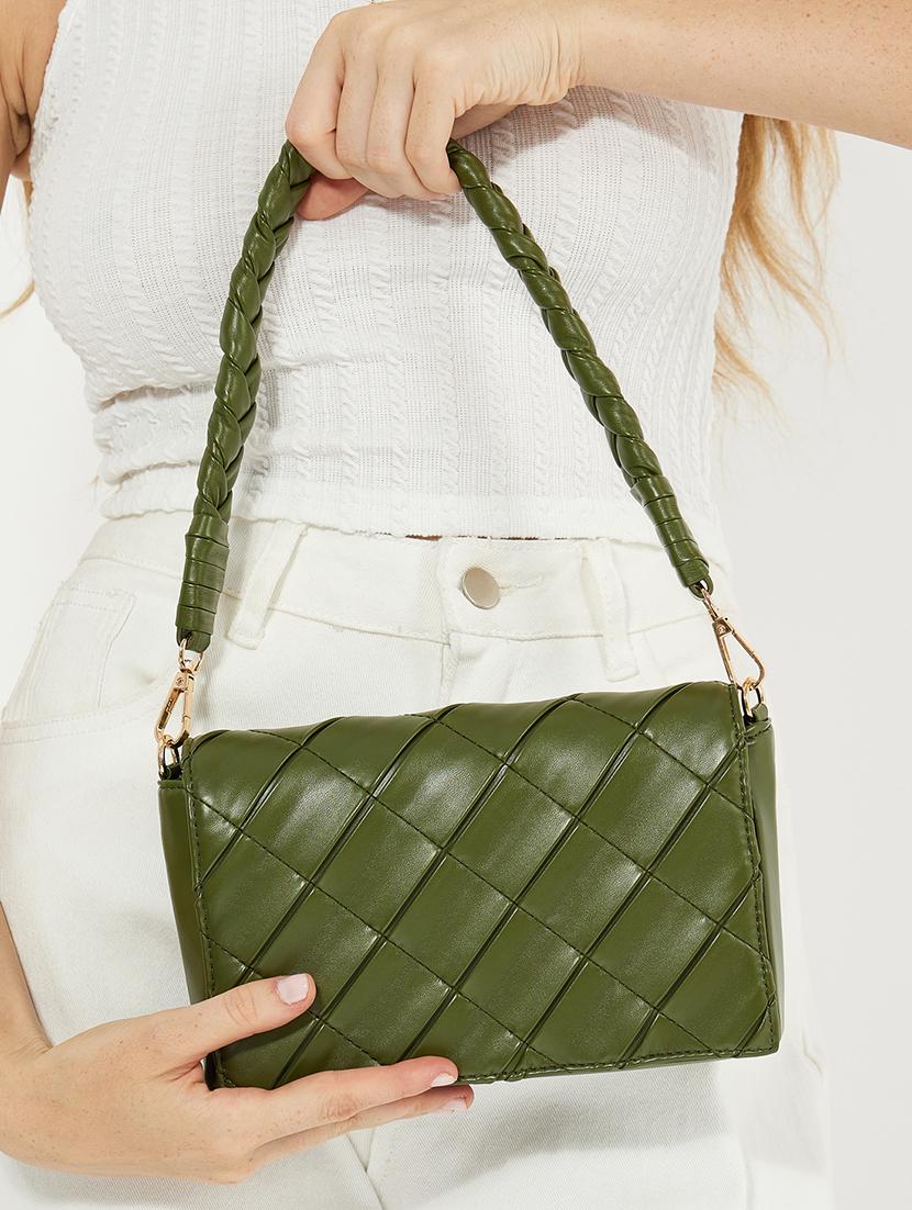 women green pu handbag - 21503985 - Standard Image - 5