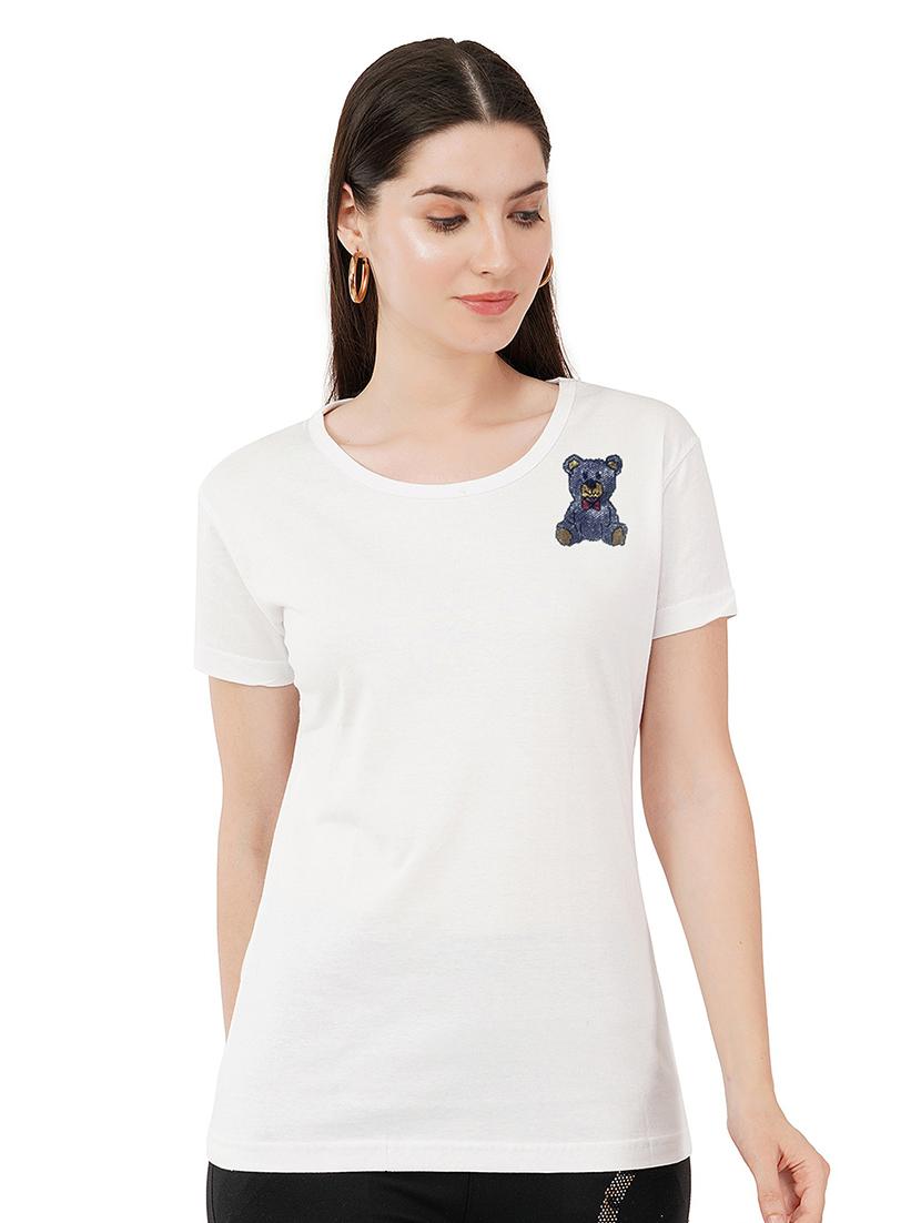 women embellished short sleeves t-shirt - 21504388 - Zoom Image - 0