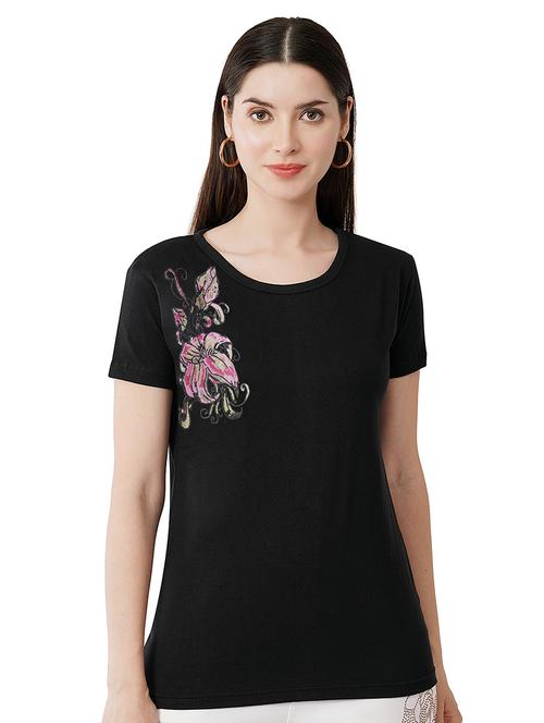 women printed short sleeves t-shirt - 21504449 - Standard Image - 0