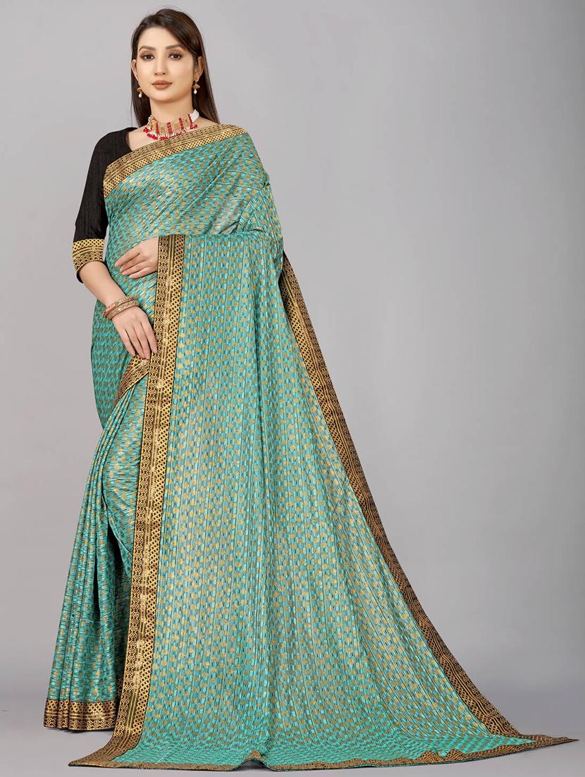 women self-designed bordered saree with blouse - 21504635 -  Zoom Image - 0
