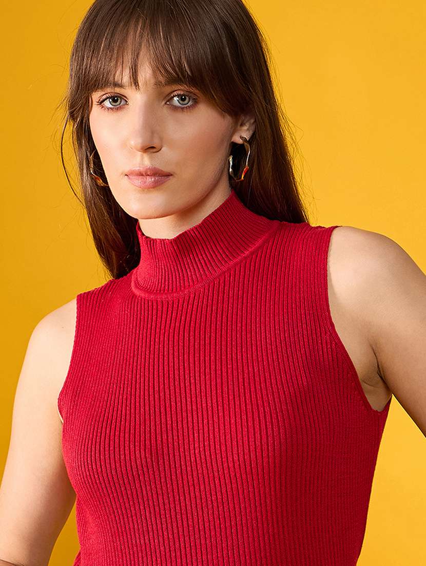 women red cotton regular top - 21505152 -  Standard Image - 3