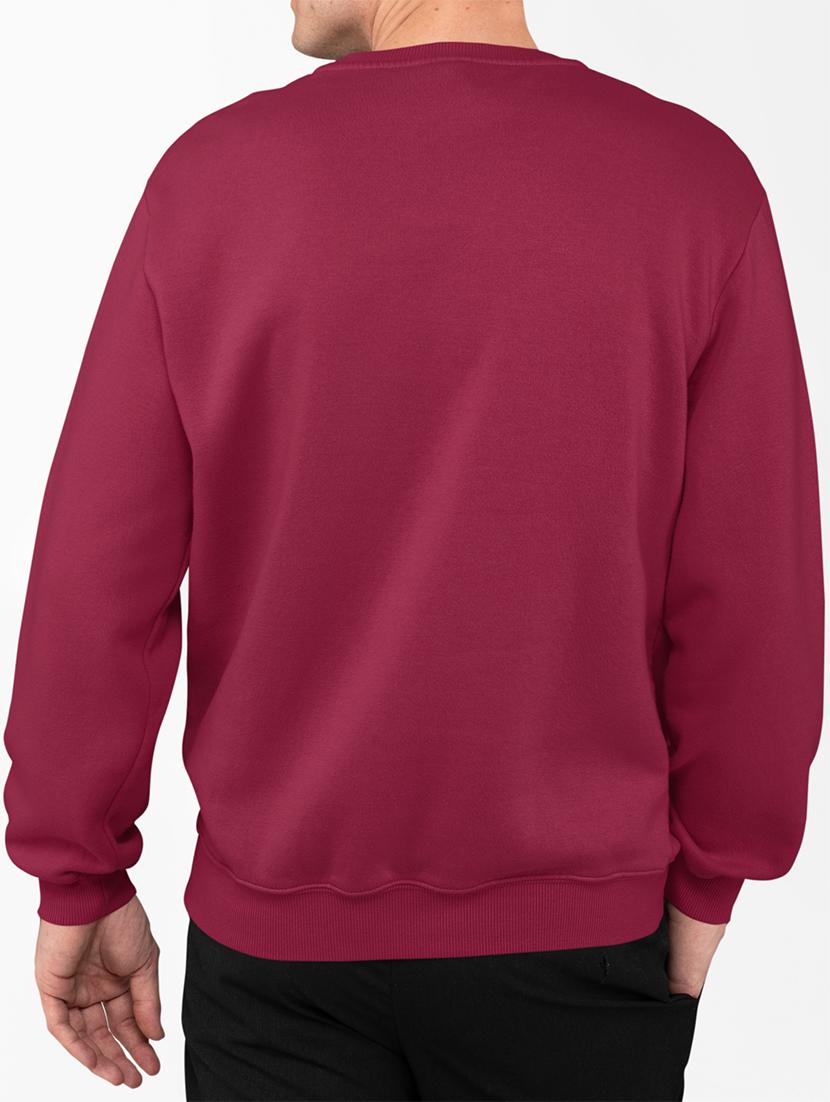men chest print round neck sweatshirt - 21505162 - Standard Image - 3