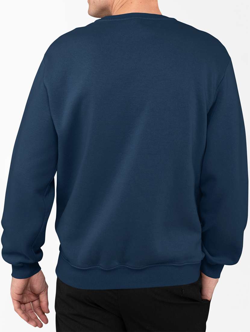 men chest print round neck sweatshirt - 21505164 - Standard Image - 3