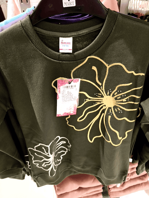 olive poly cotton sweatshirt - 21505487 - Zoom Image - 0