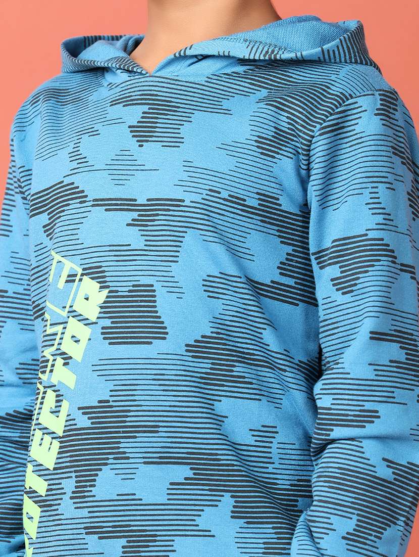 boys blue printed full length set - 21505502 -  Standard Image - 5