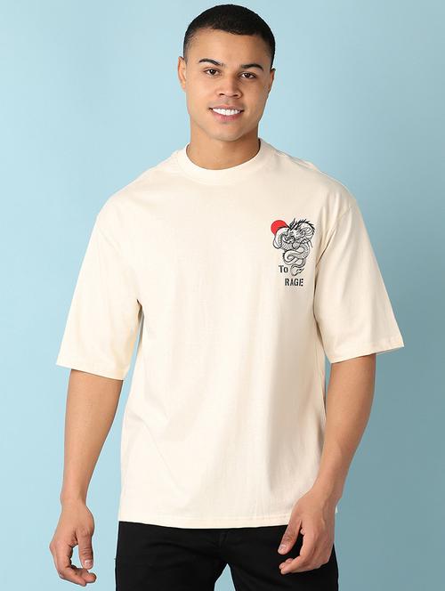 men short sleeves front & back print t-shirt - 21505560 -  Standard Image - 0