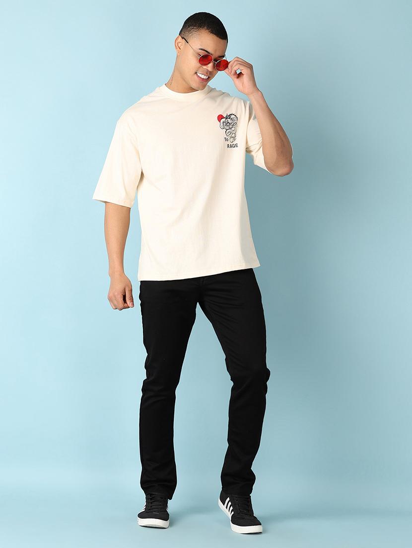 men short sleeves front & back print t-shirt - 21505560 - Standard Image - 3