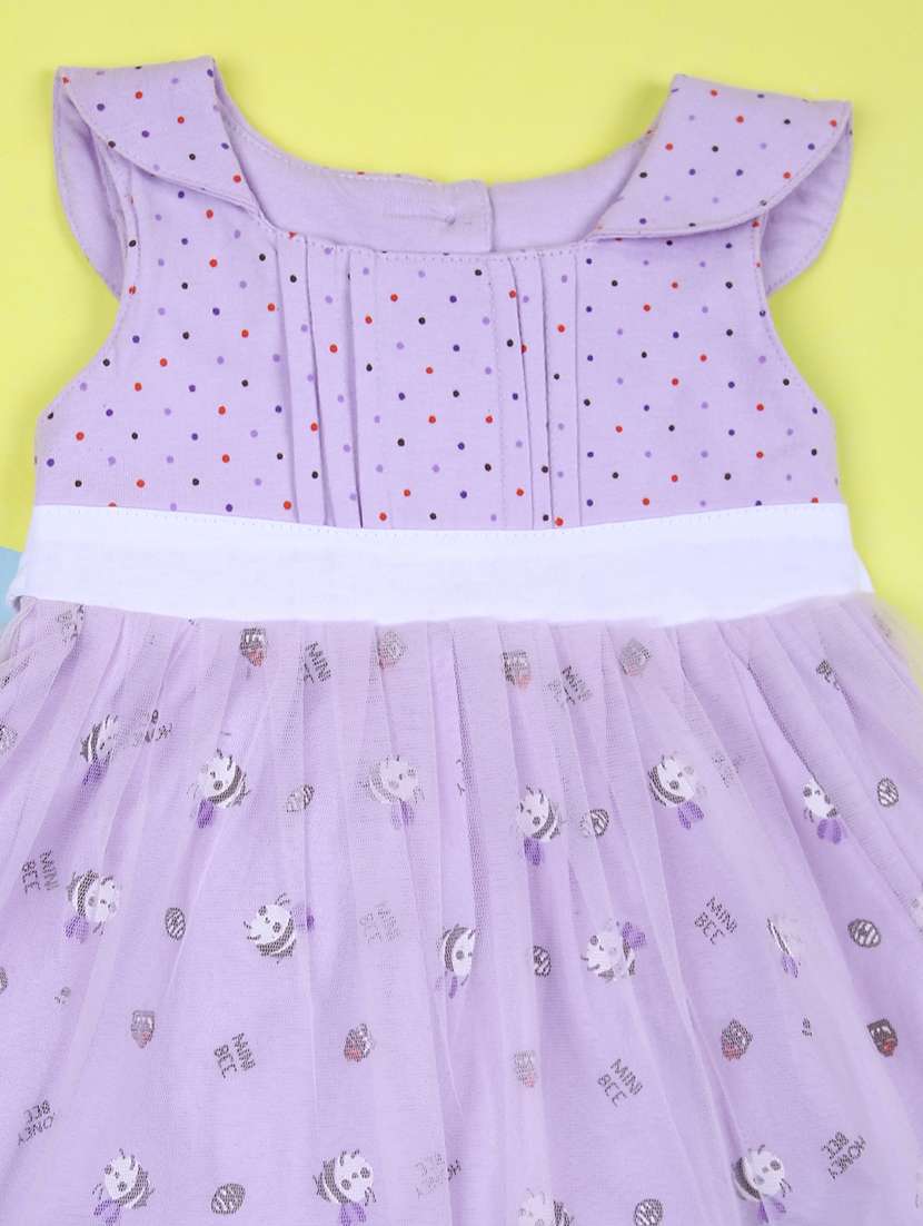 girl printed round neck frock with panty - 21505582 -  Standard Image - 3