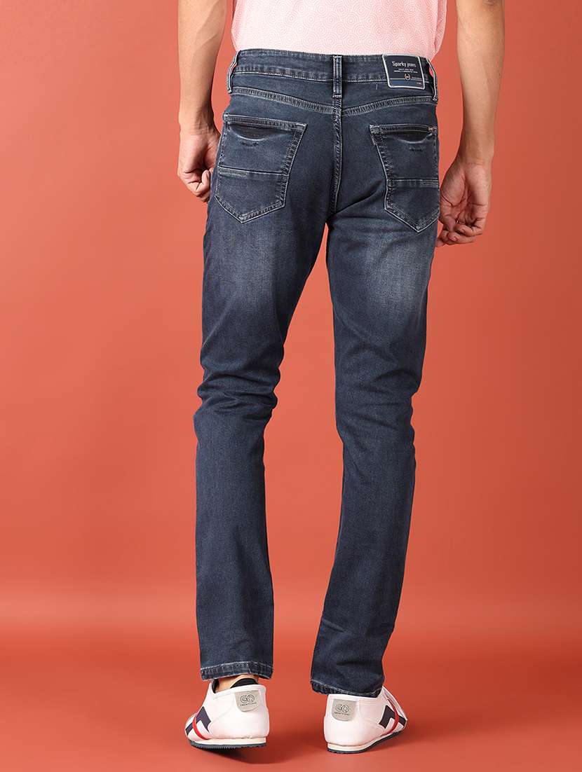 men solid mid rise slim fit jean - 21505659 -  Standard Image - 3