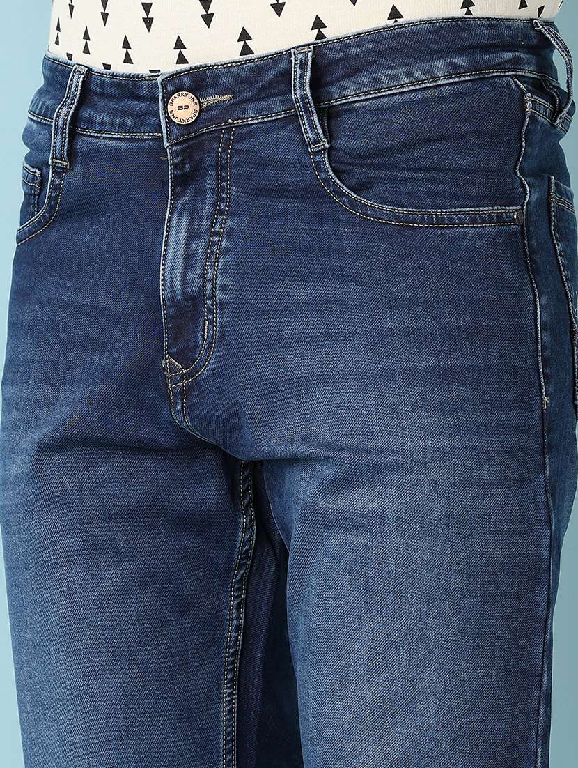 men solid mid rise slim fit jean - 21505692 -  Standard Image - 5
