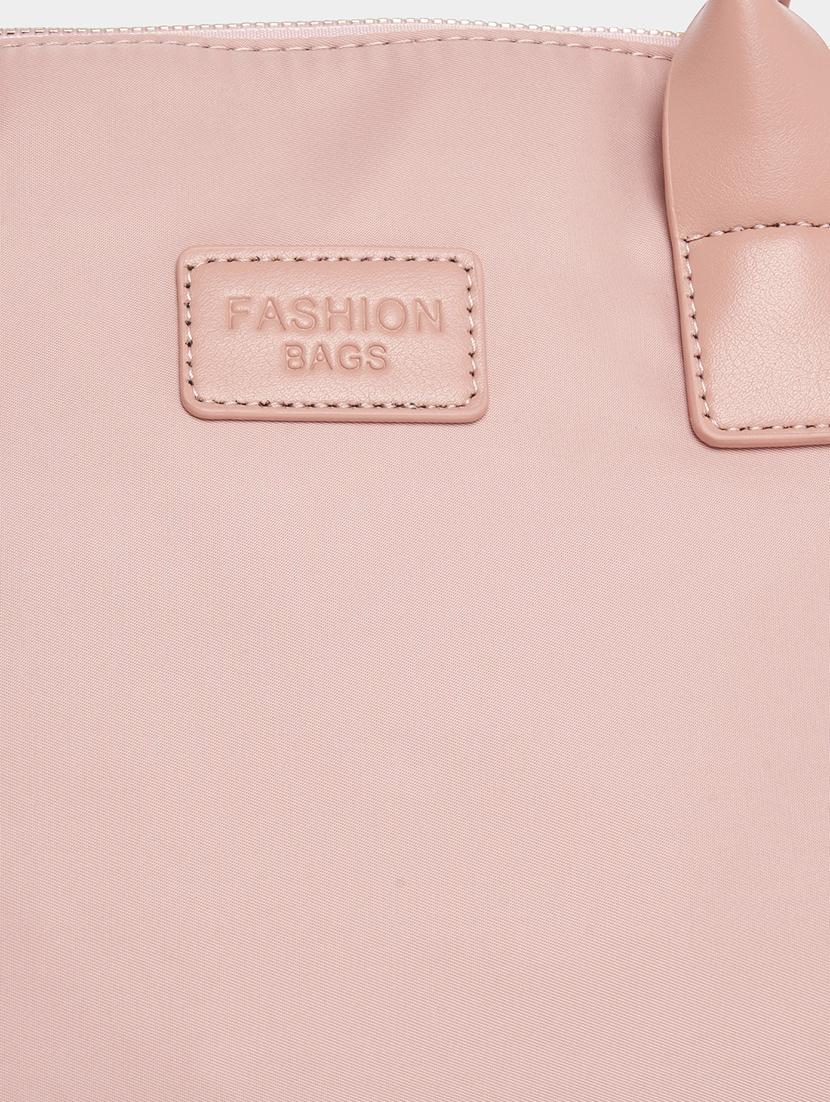 women pink solid handbag - 21505974 - Standard Image - 5