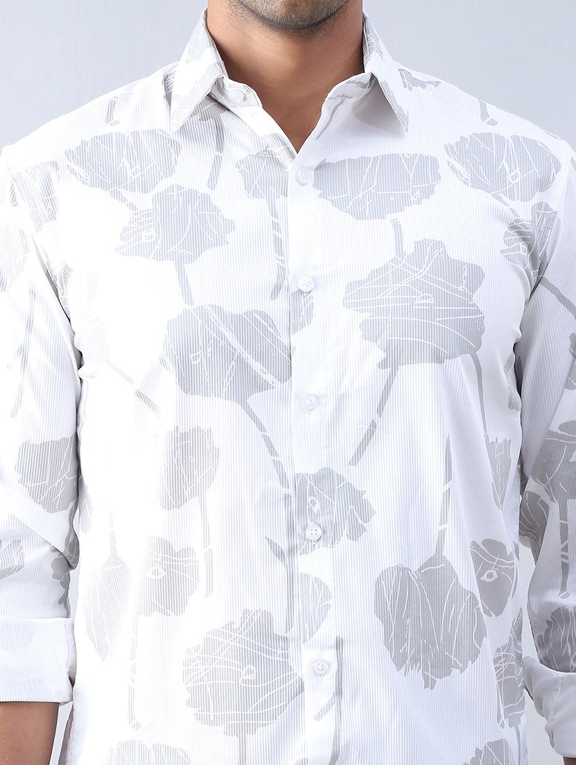men white cotton casual shirt - 21506887 - Standard Image - 5