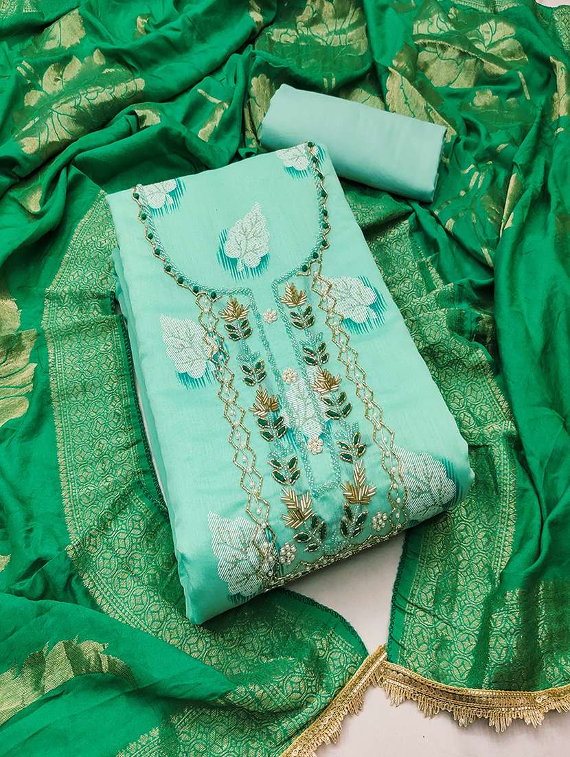 women embellished unstitched suit
