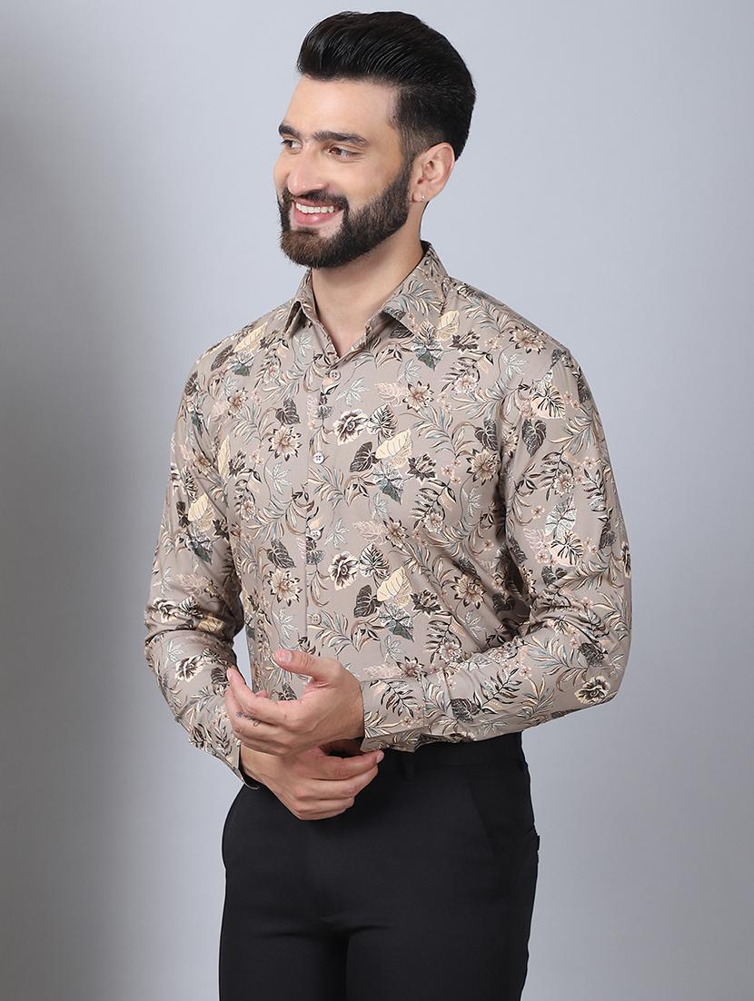 men brown cotton casual shirt - 21506912 - Zoom Image - 0