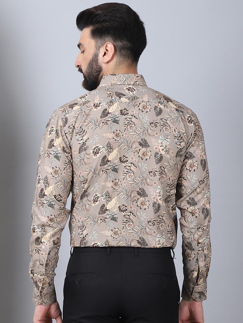 men brown cotton casual shirt - 21506912 - Standard Image - 3