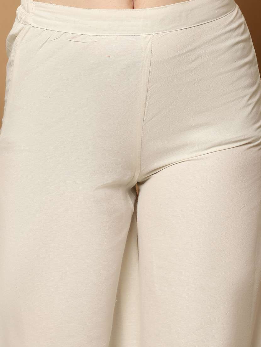 women sleeveless kurta palazzo with dupatta set - 21507062 -  Standard Image - 5