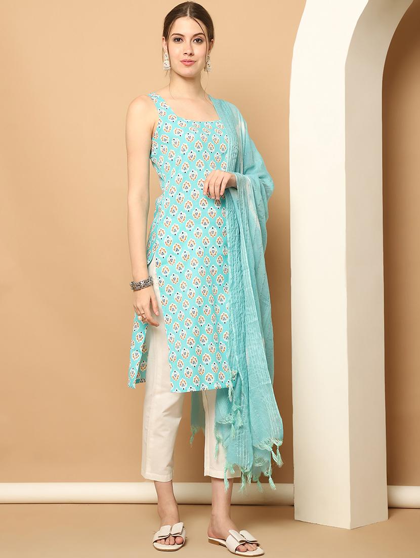 women light blue printed suit set - 21507074 - Zoom Image - 0