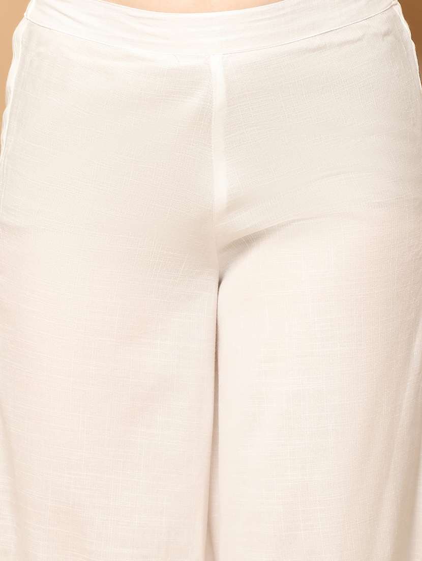 women pink sleeveless kurta palazzo with dupatta set - 21507076 -  Standard Image - 5