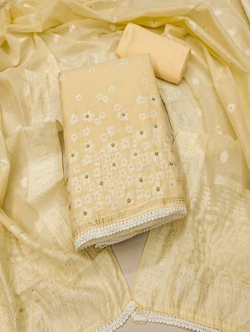 women embellished unstitched suit - 21507251 -  Standard Image - 0