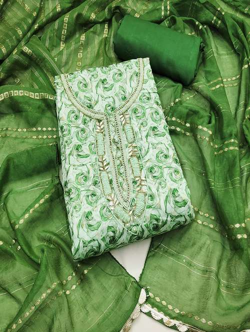 women embellished unstitched suit - 21507263 - Standard Image - 0