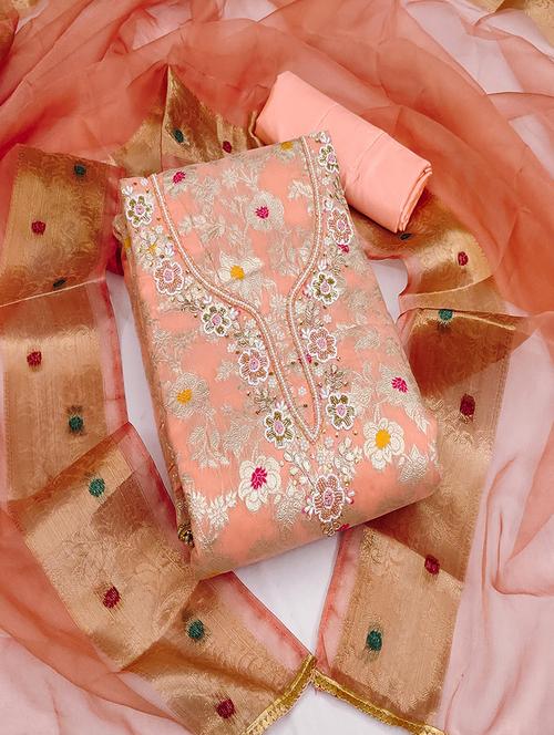 women embellished unstitched suit - 21507288 -  Standard Image - 0