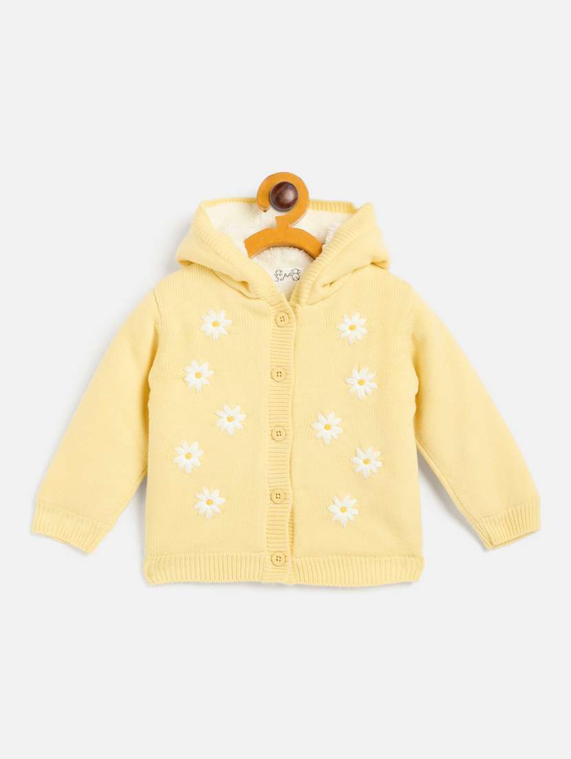 girls yellow printed sweater - 21507415 -  Zoom Image - 0
