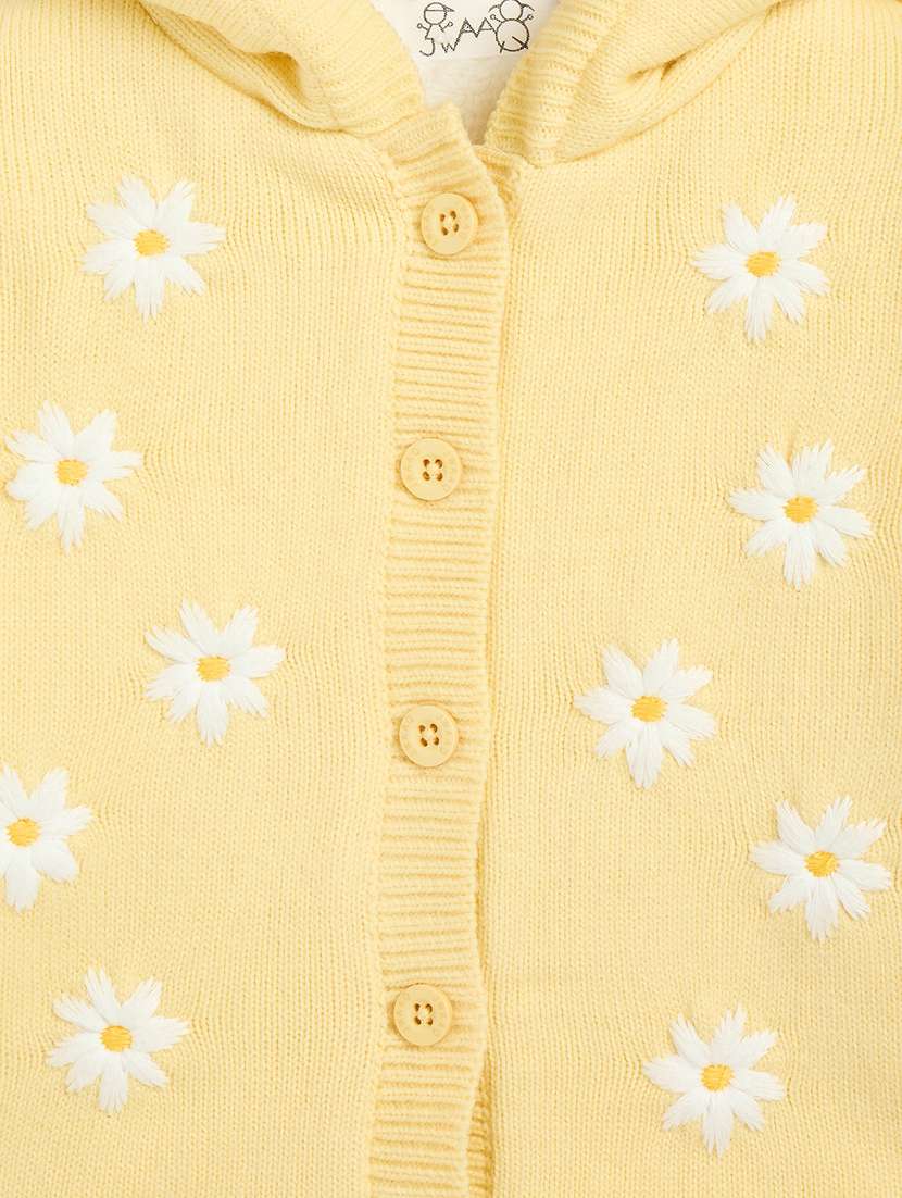 girls yellow printed sweater - 21507415 - Standard Image - 3