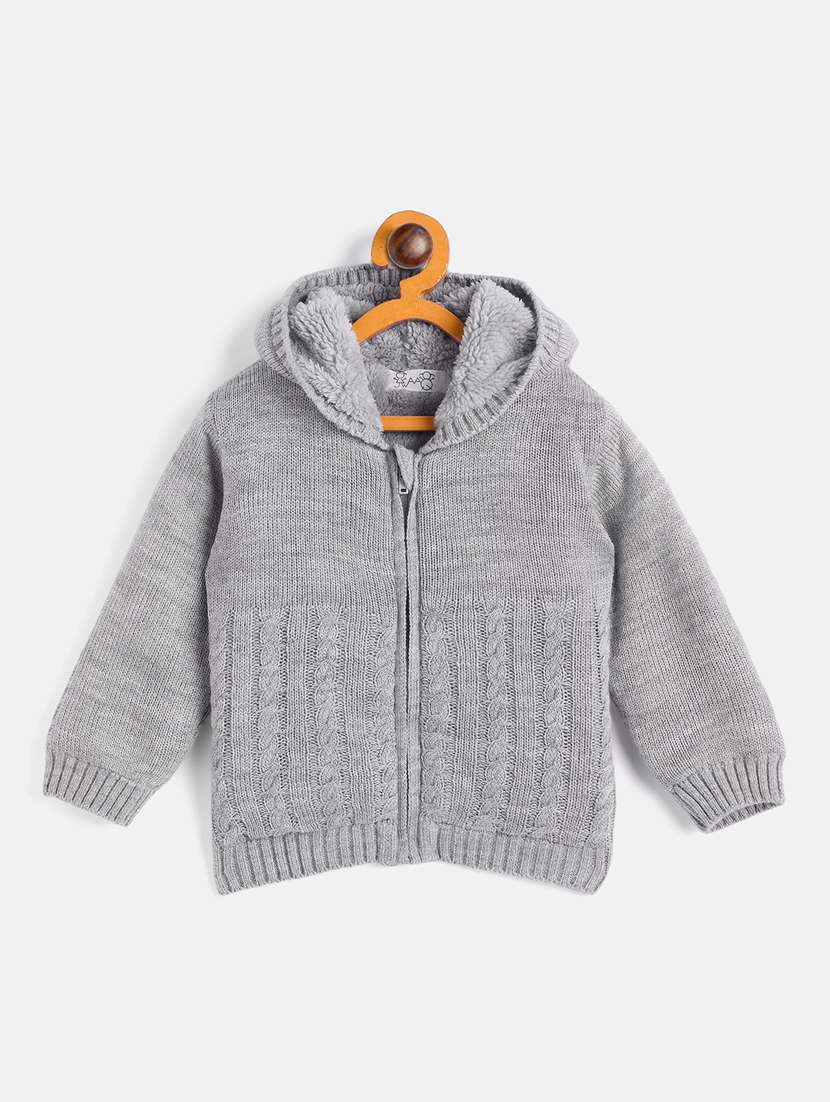 boys hooded self-designed sweater