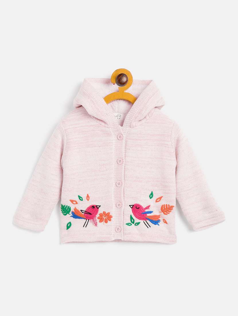 girls off white cotton sweater - 21507434 -  Zoom Image - 0
