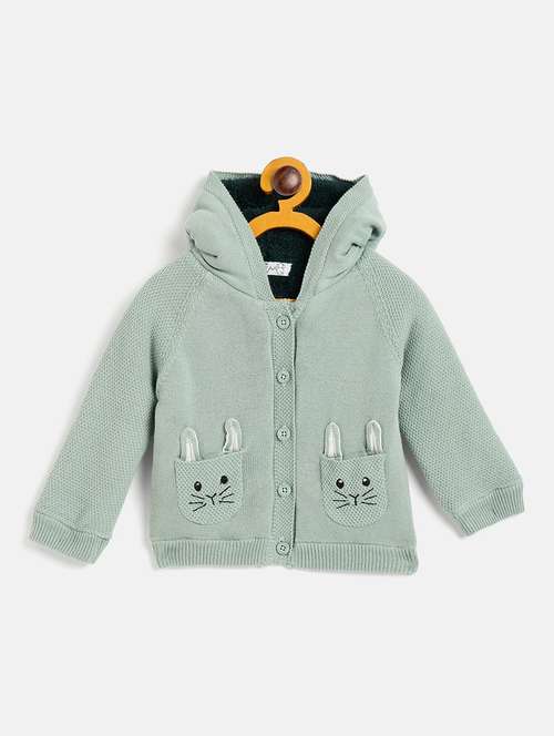 boys hooded self-designed sweater - 21507442 -  Standard Image - 0