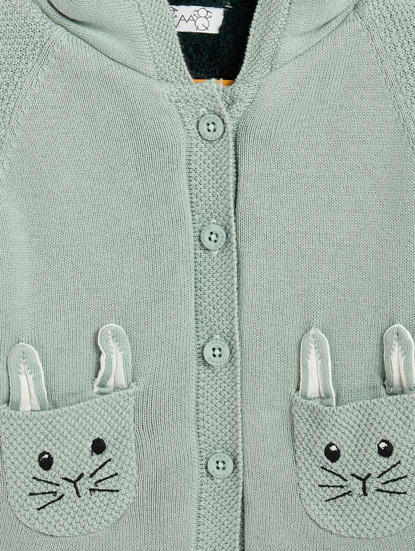 boys hooded self-designed sweater - 21507442 - Standard Image - 3