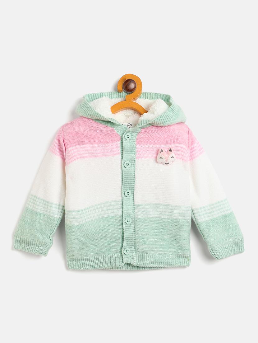 girls green cotton sweater - 21507471 - Zoom Image - 0