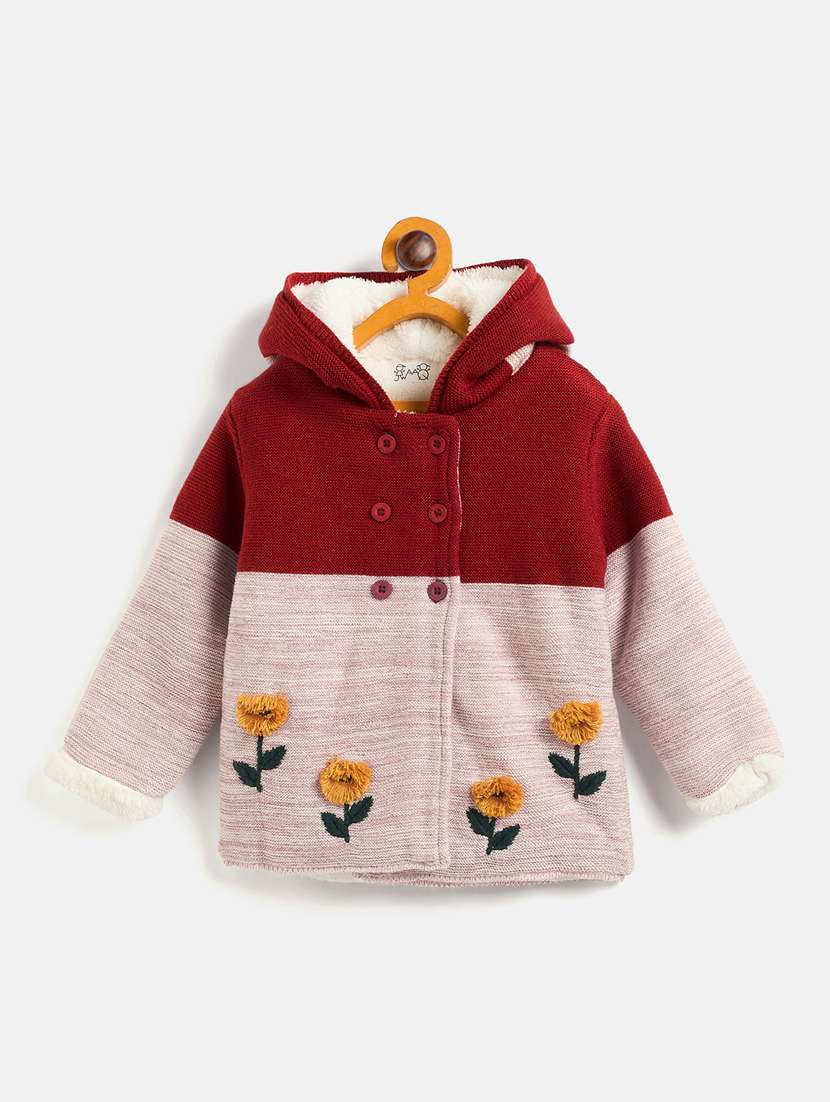 girls pink cotton sweate - 21507481 - Zoom Image - 0