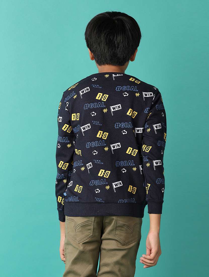 boys navy blue printed t-shirt - 21507640 -  Standard Image - 3