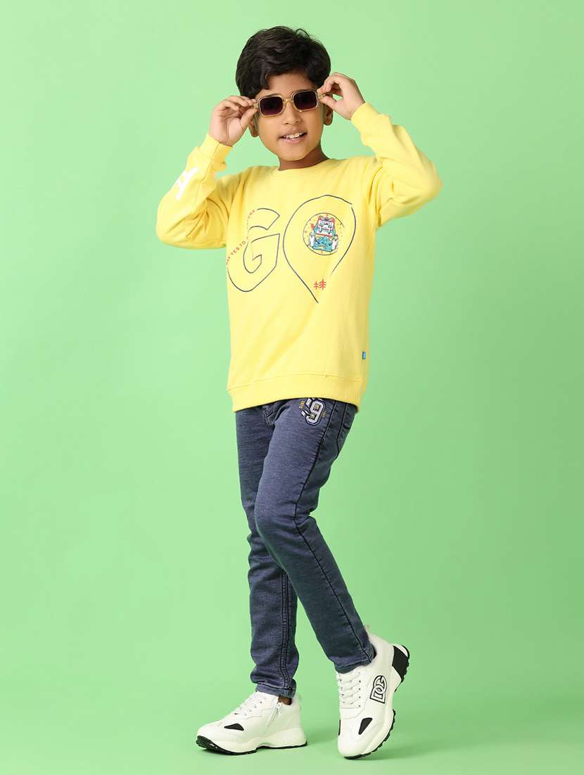 Boys Front Print Long Sleeve Sweatshirt - 21507659 -  Standard Image - 5