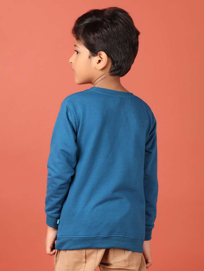 boys solid long sleeve sweatshirt - 21507661 -  Standard Image - 3