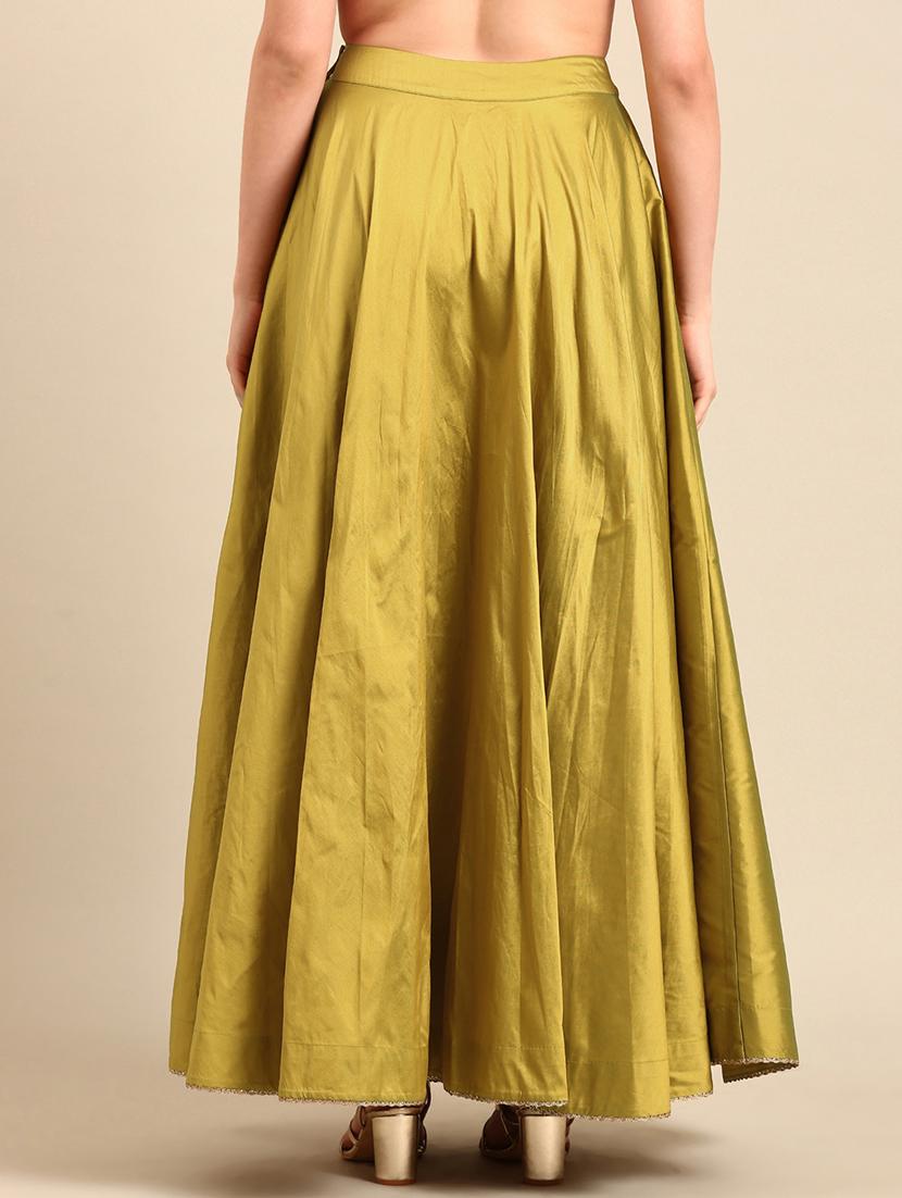 women mid-rise solid a-line skirt - 21508259 - Standard Image - 3