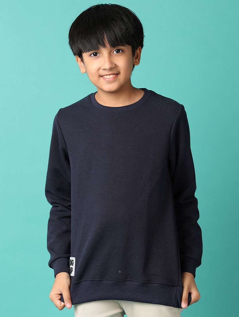 boys long sleeves plain sweatshirt