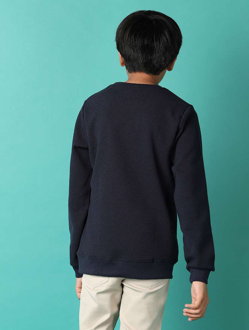 boys long sleeves plain sweatshirt - 21508396 -  Standard Image - 3