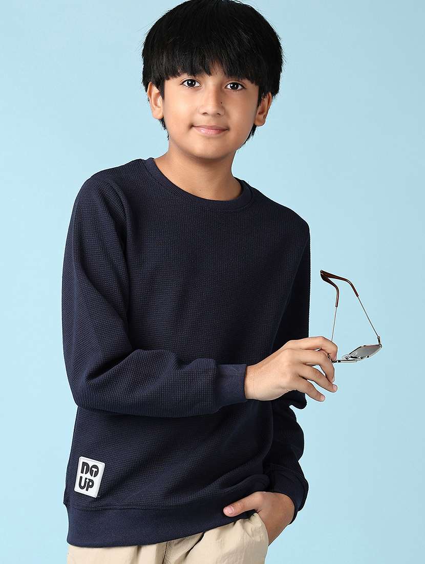 girls solid cotton long sleeve tee