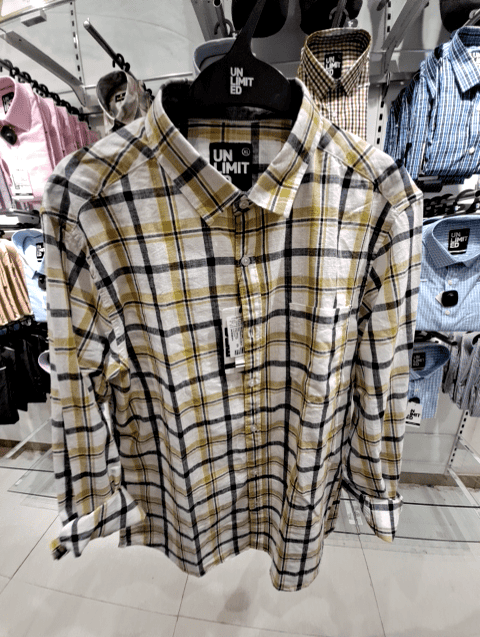 yellow amsler slub casual shirt - 21508406 - Standard Image - 0