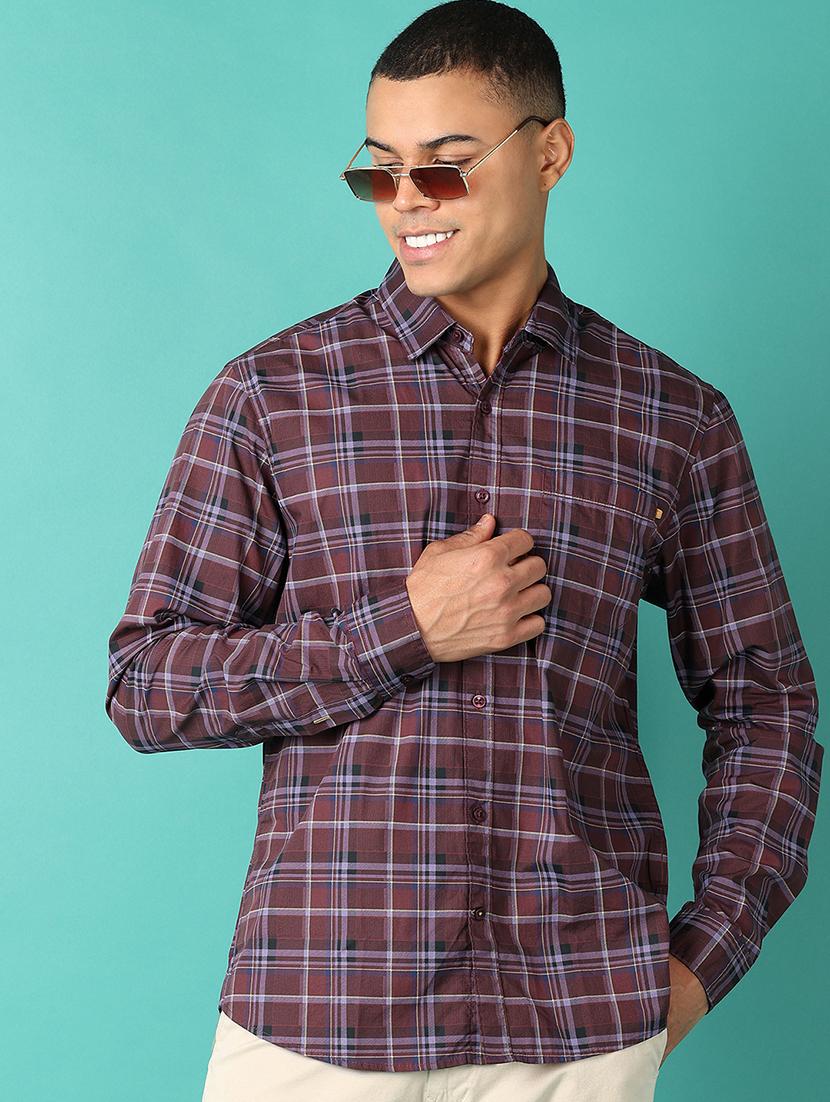 men collared checks casual shirt - 21508407 - Standard Image - 3