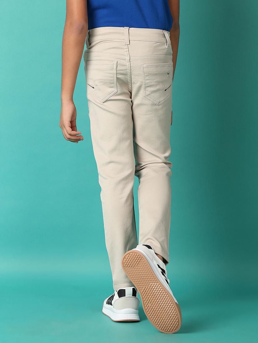 boys white plain jean - 21508447 - Standard Image - 3