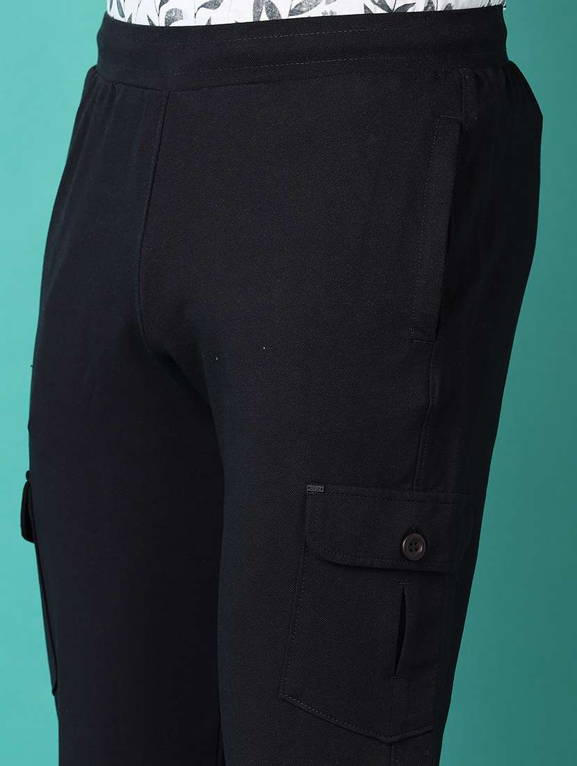 men mid rise solid cargo - 21508489 -  Standard Image - 5