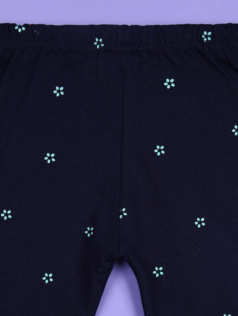 girls printed dungarees twin set - 21508491 - Standard Image - 3