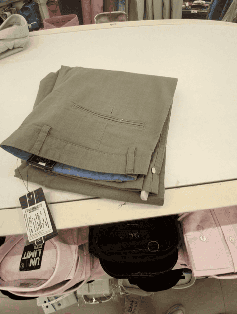grey linen casual trousers - 21508509 -  Standard Image - 0