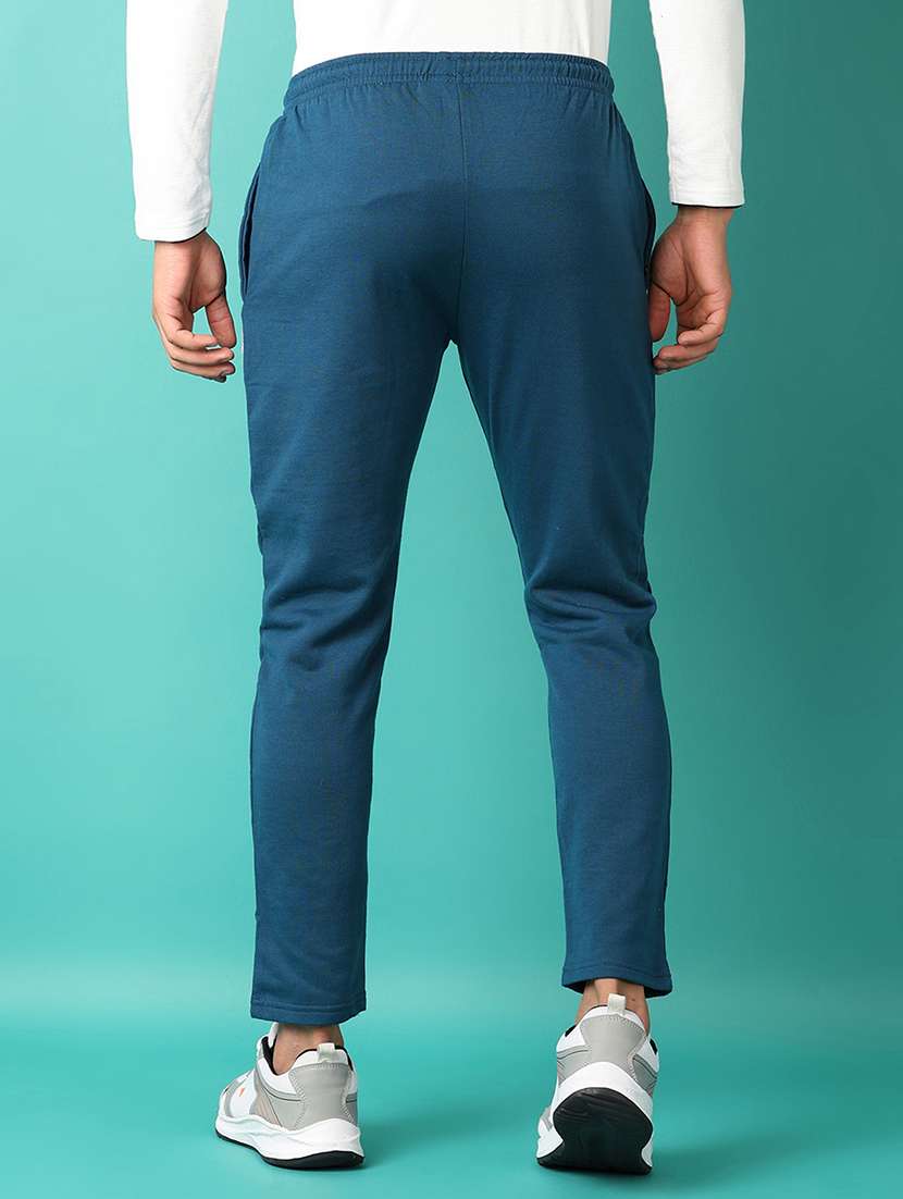 men mid rise solid full length track pant - 21508522 -  Standard Image - 3