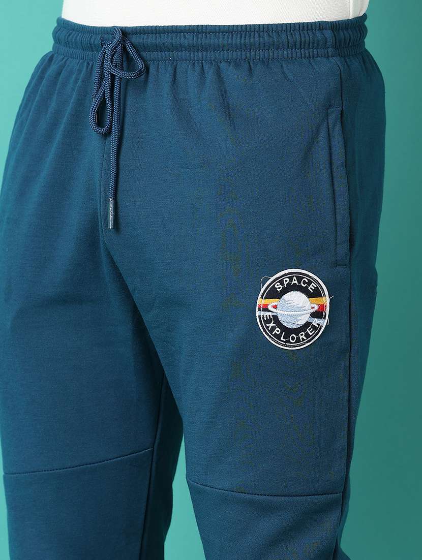 men mid rise solid full length track pant - 21508522 -  Standard Image - 5