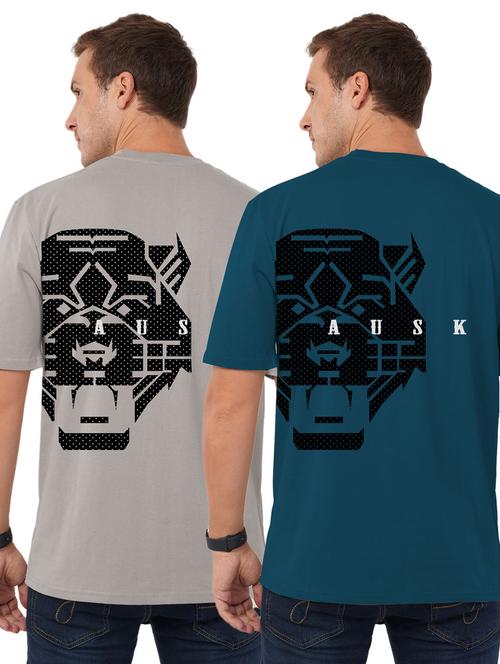 men pack of 2 front & back printed t-shirt - 21508747 - Standard Image - 0